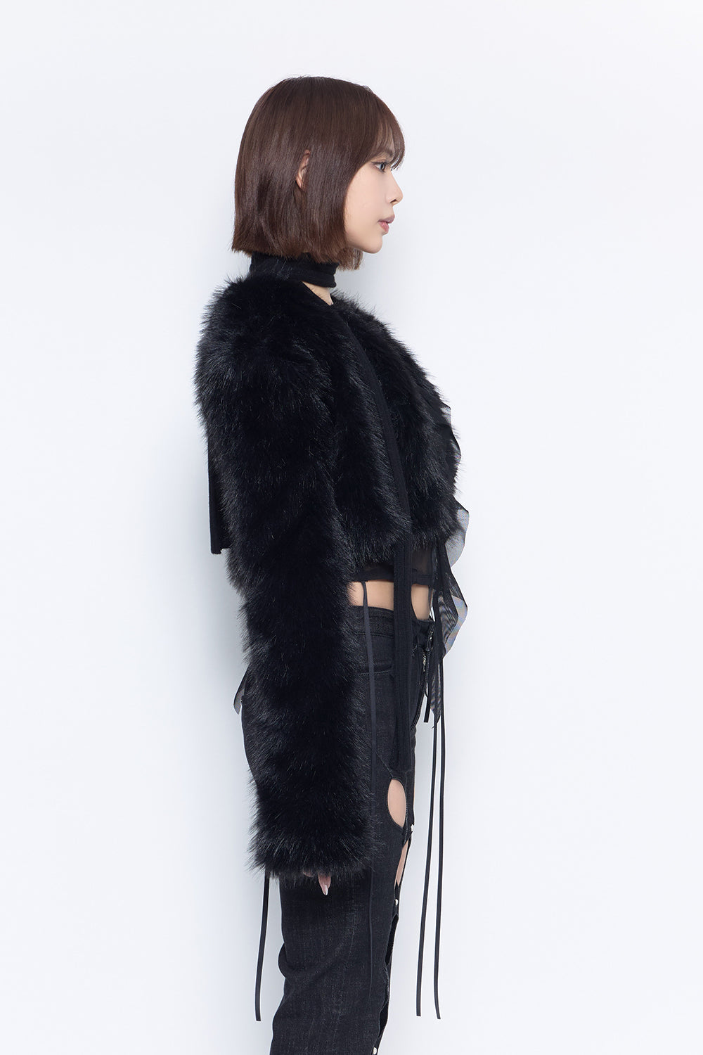 THEREDTHREAD / ザレッドスレッド】S fur jacket short