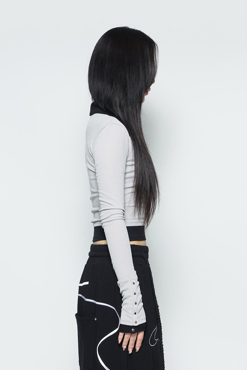 S bicolor layered tops