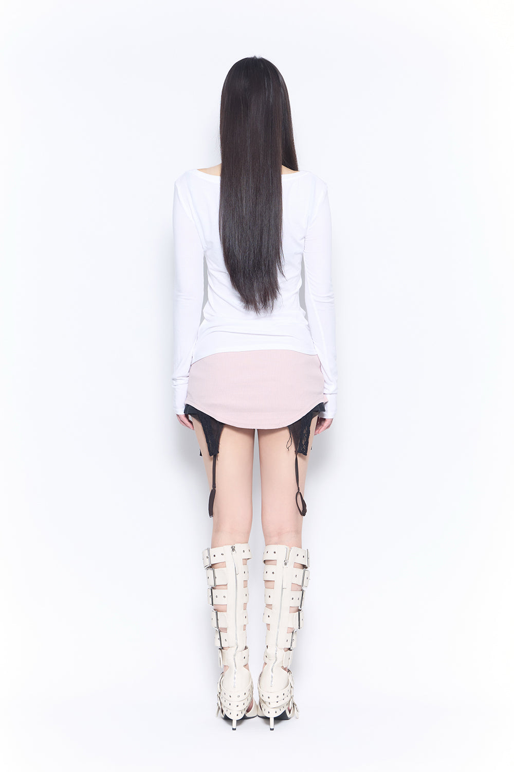 veil layered skirt mini