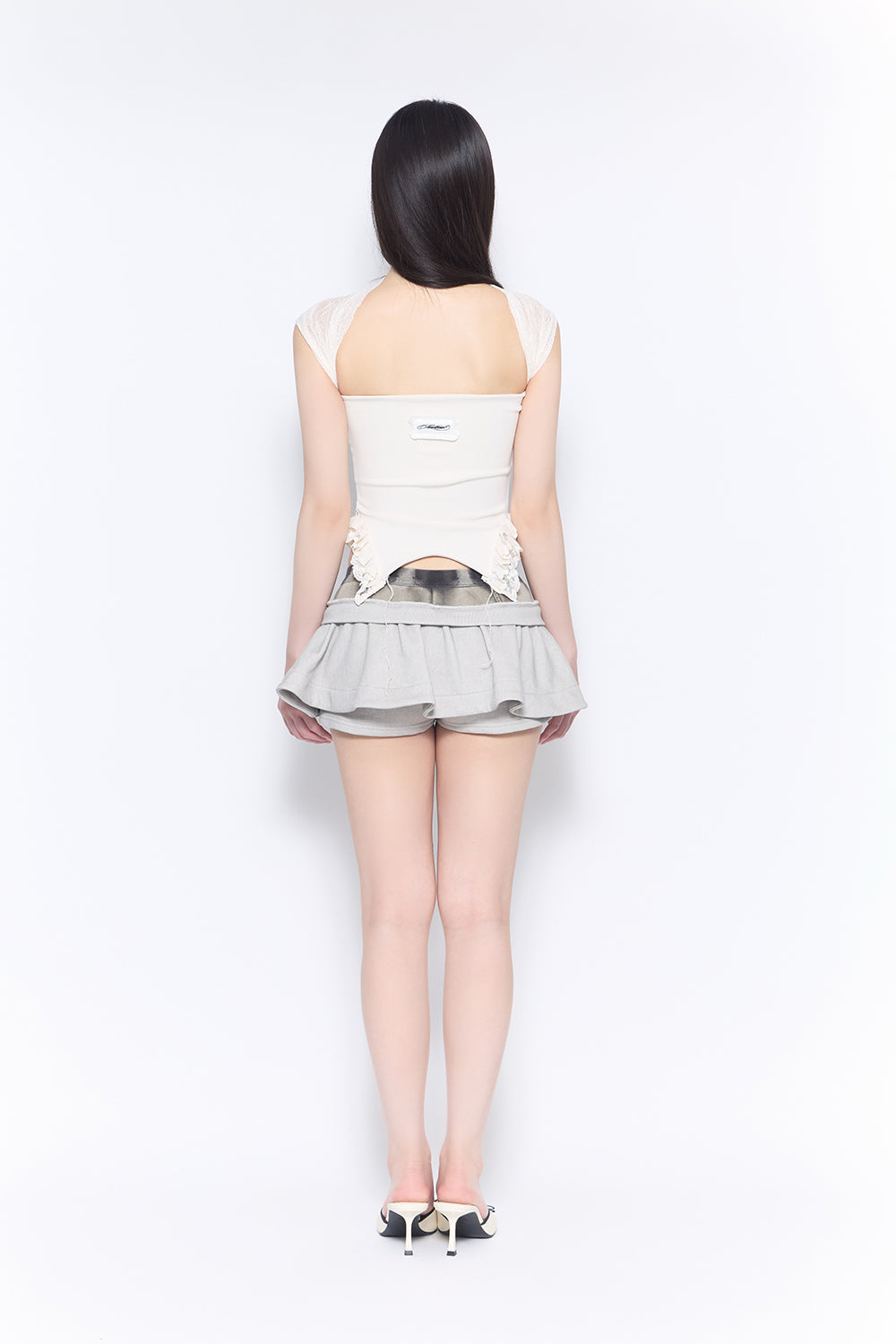 loose frame skirt mini