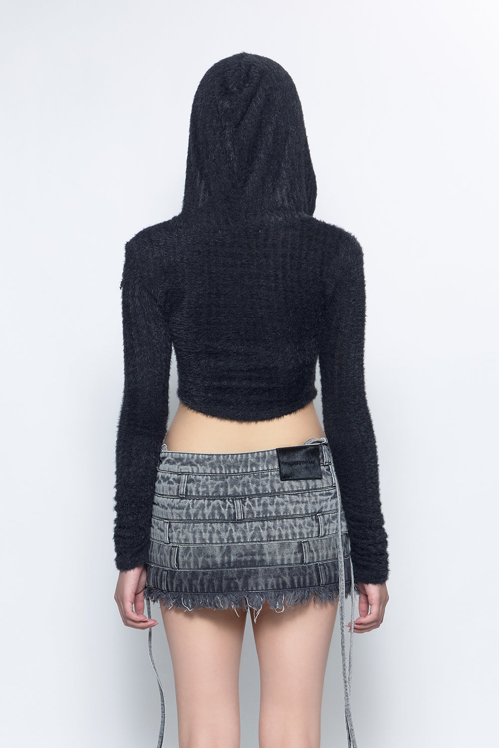 S w zip brushed hoodie