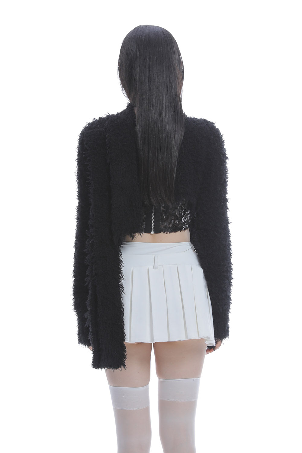 S tail cardigan cropped