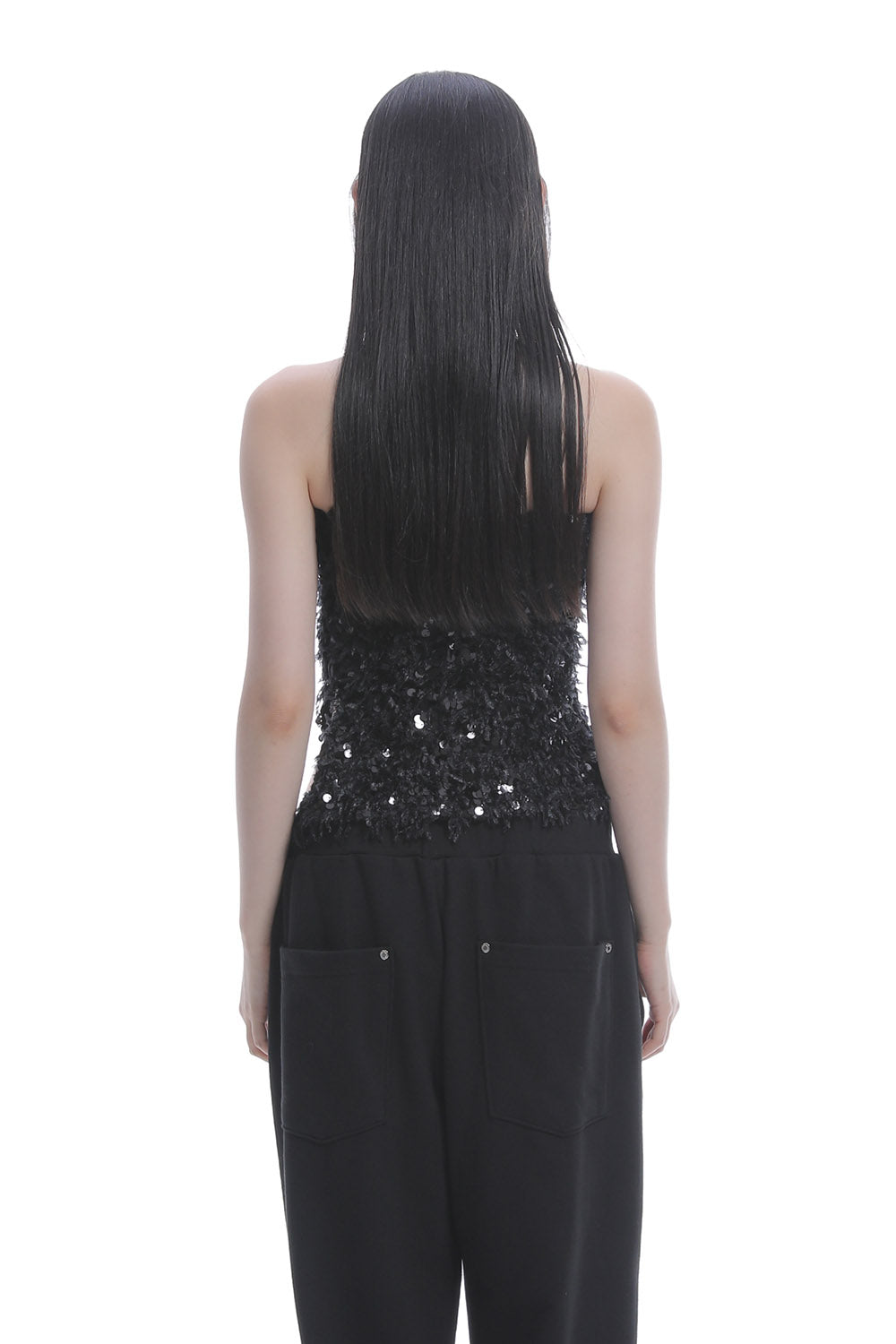 S fur sequins camisole