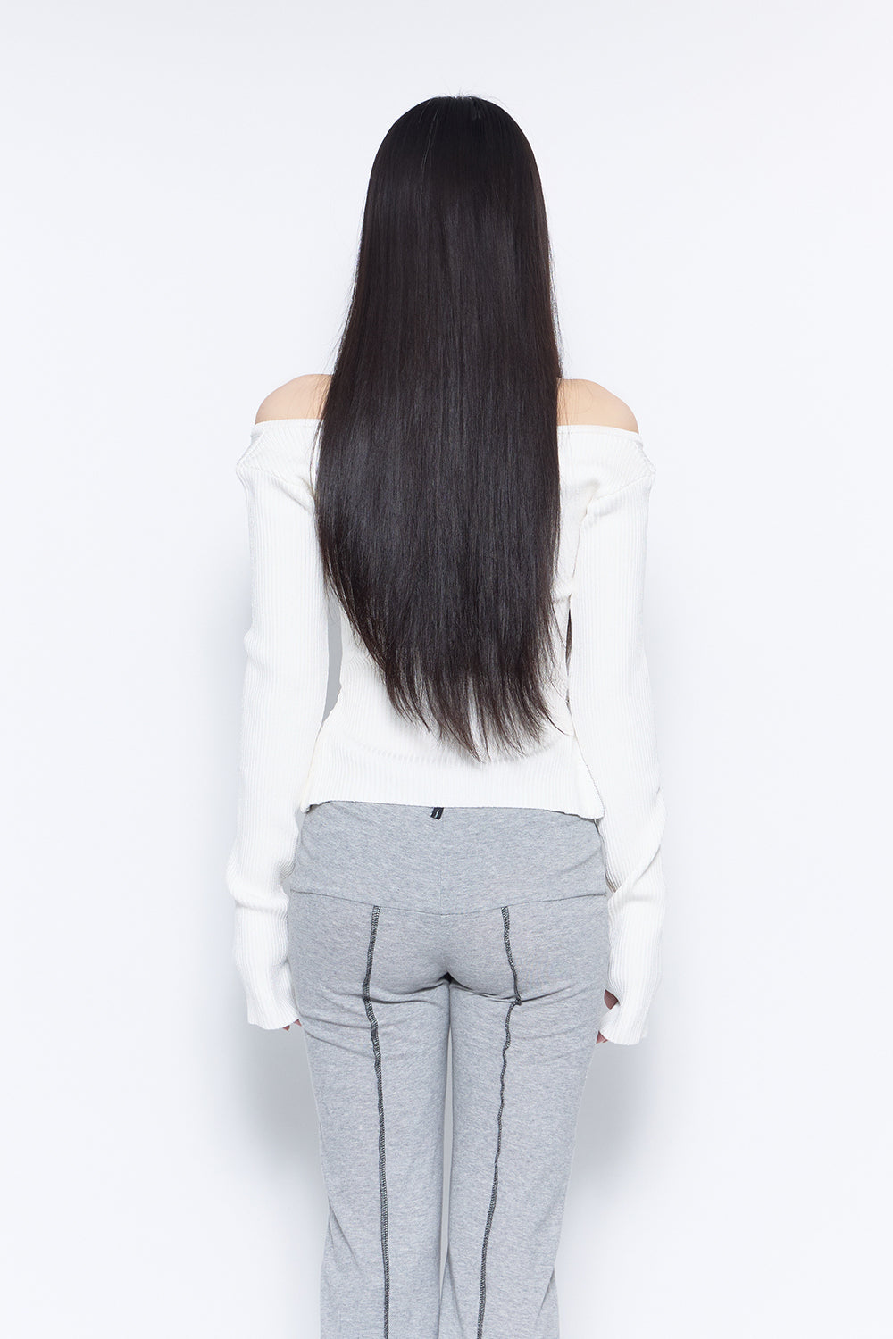 halter zip knit