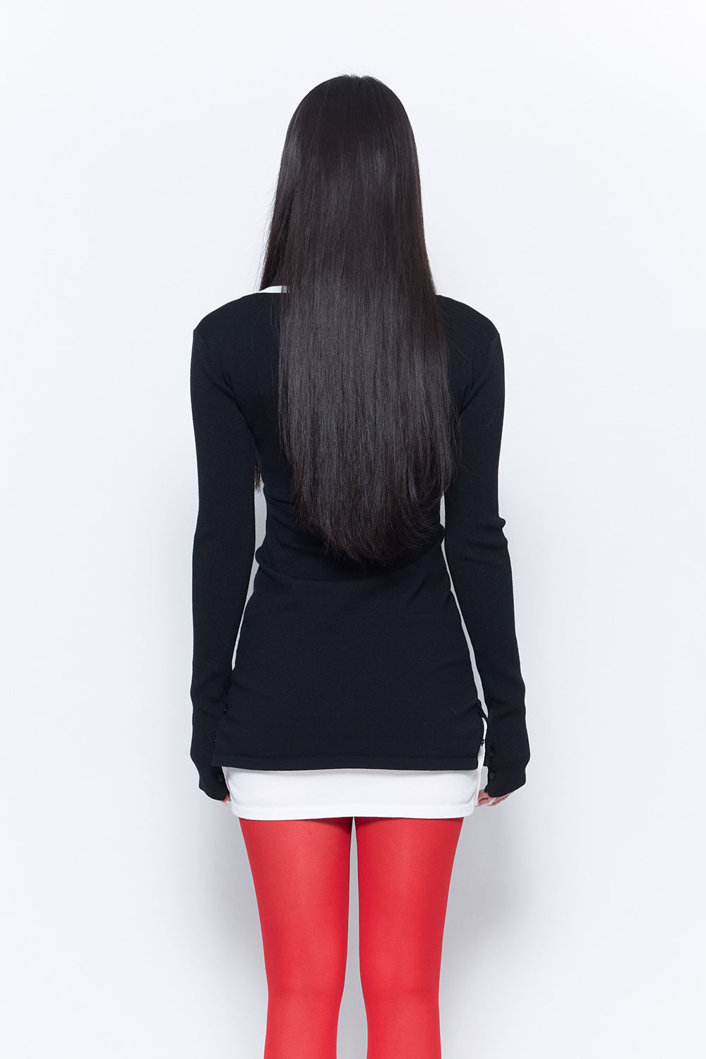 script knit dress mini