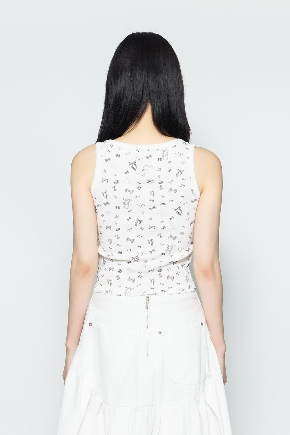 THEREDTHREAD / ザレッドスレッド】S ribbon jewel tank