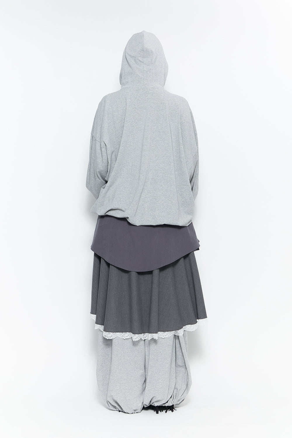 emblem fold sweat pants