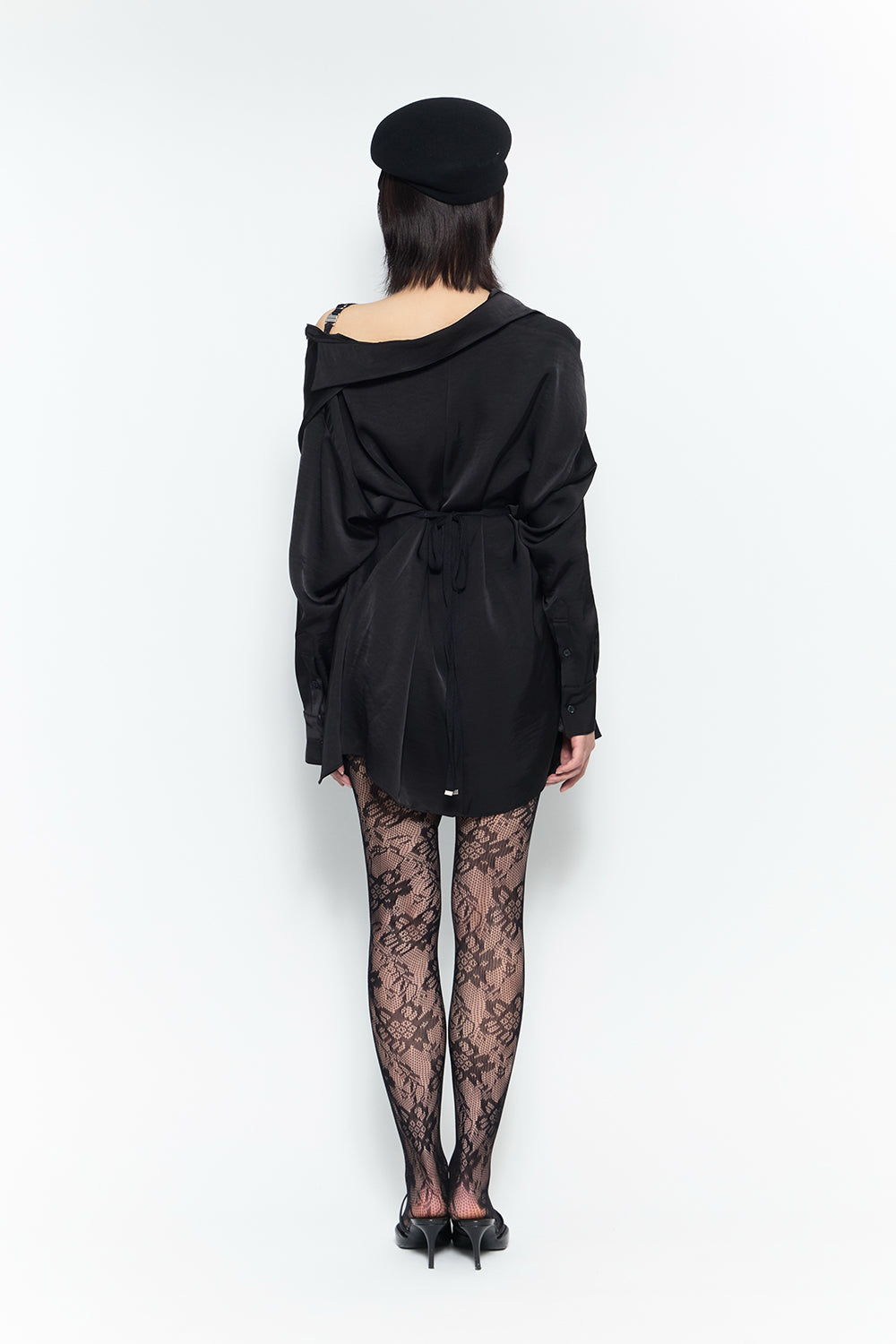 fluid hem dress shirt