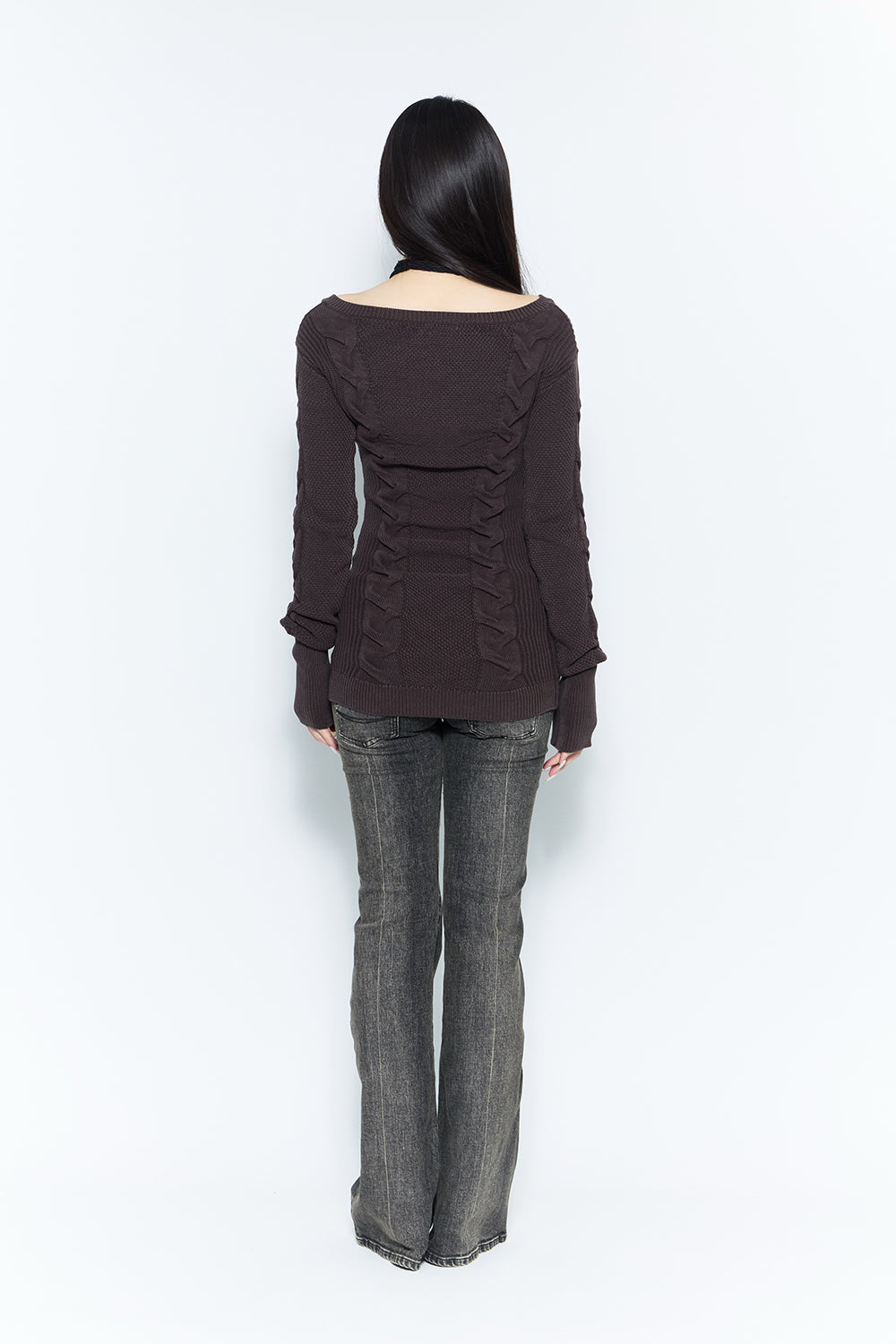 THEREDTHREAD】frame knit dress set
