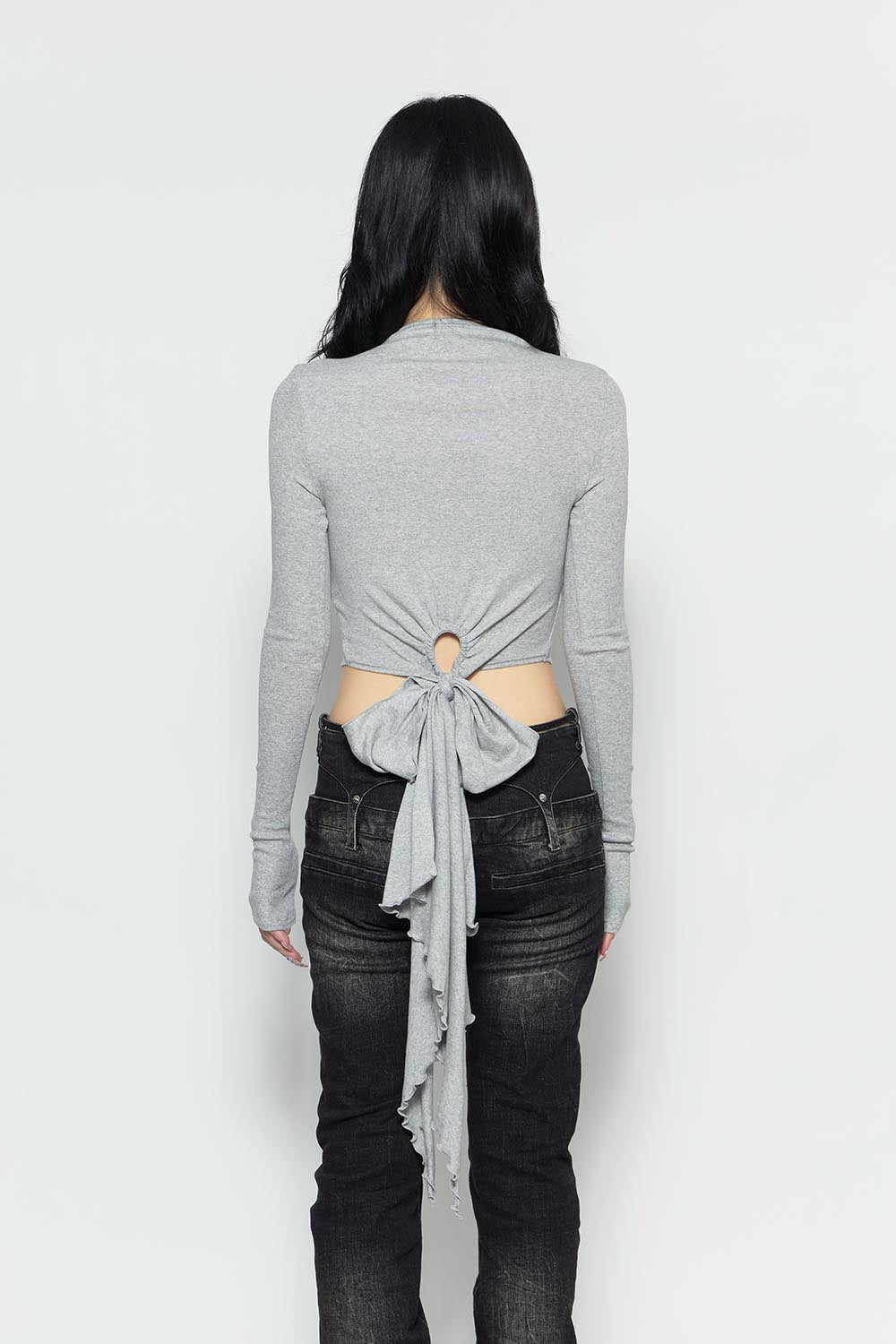 トップス theredthread S ribbon tail tops THEREDTHREAD / ザレッドスレッド】S ribbon tail tops