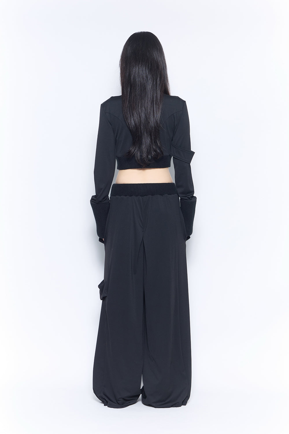 belted loose pants