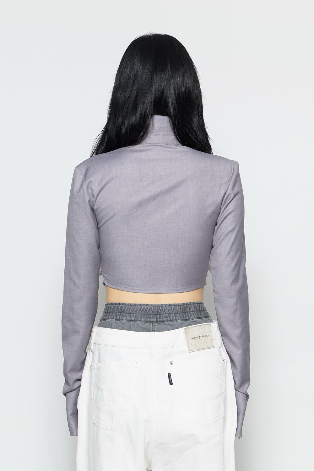 S w zip gather shirt
