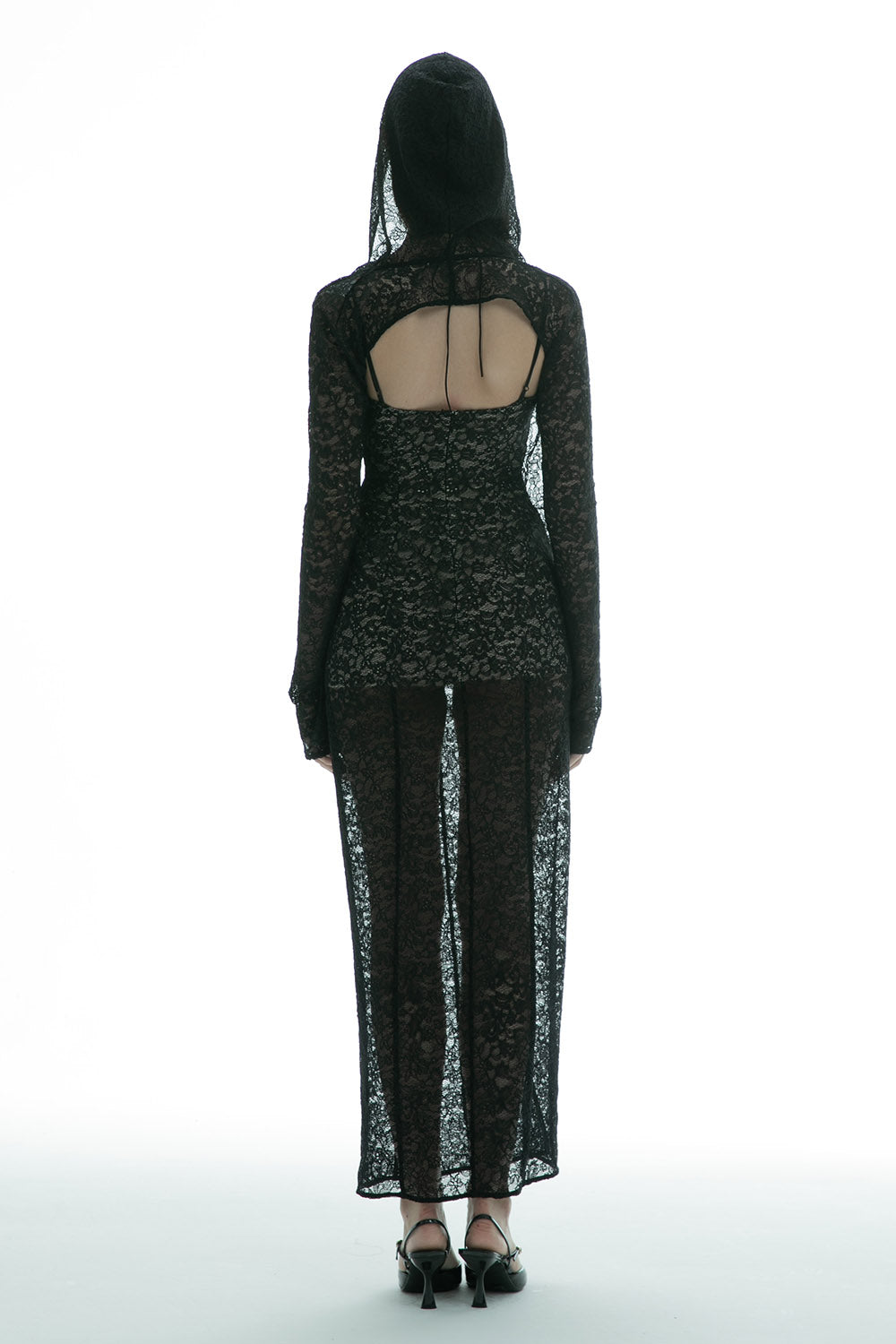 トップス S cutting lace dress theredthread THEREDTHREAD】S cutting lace dress