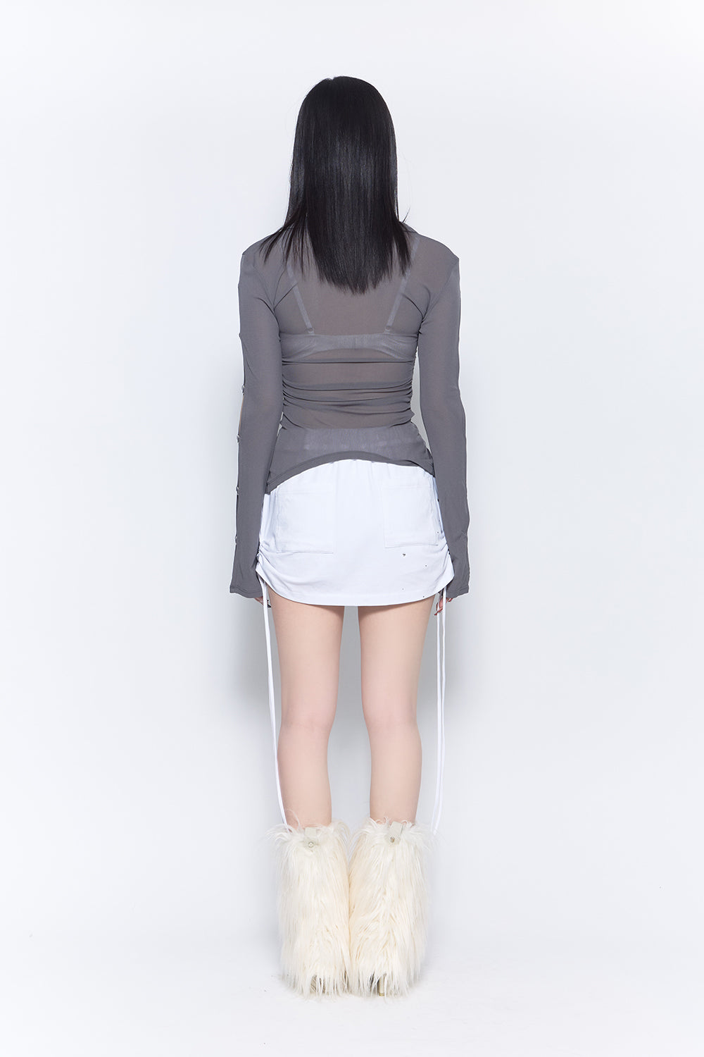 THEREDTHREAD / ザレッドスレッド】logo gradation skirt
