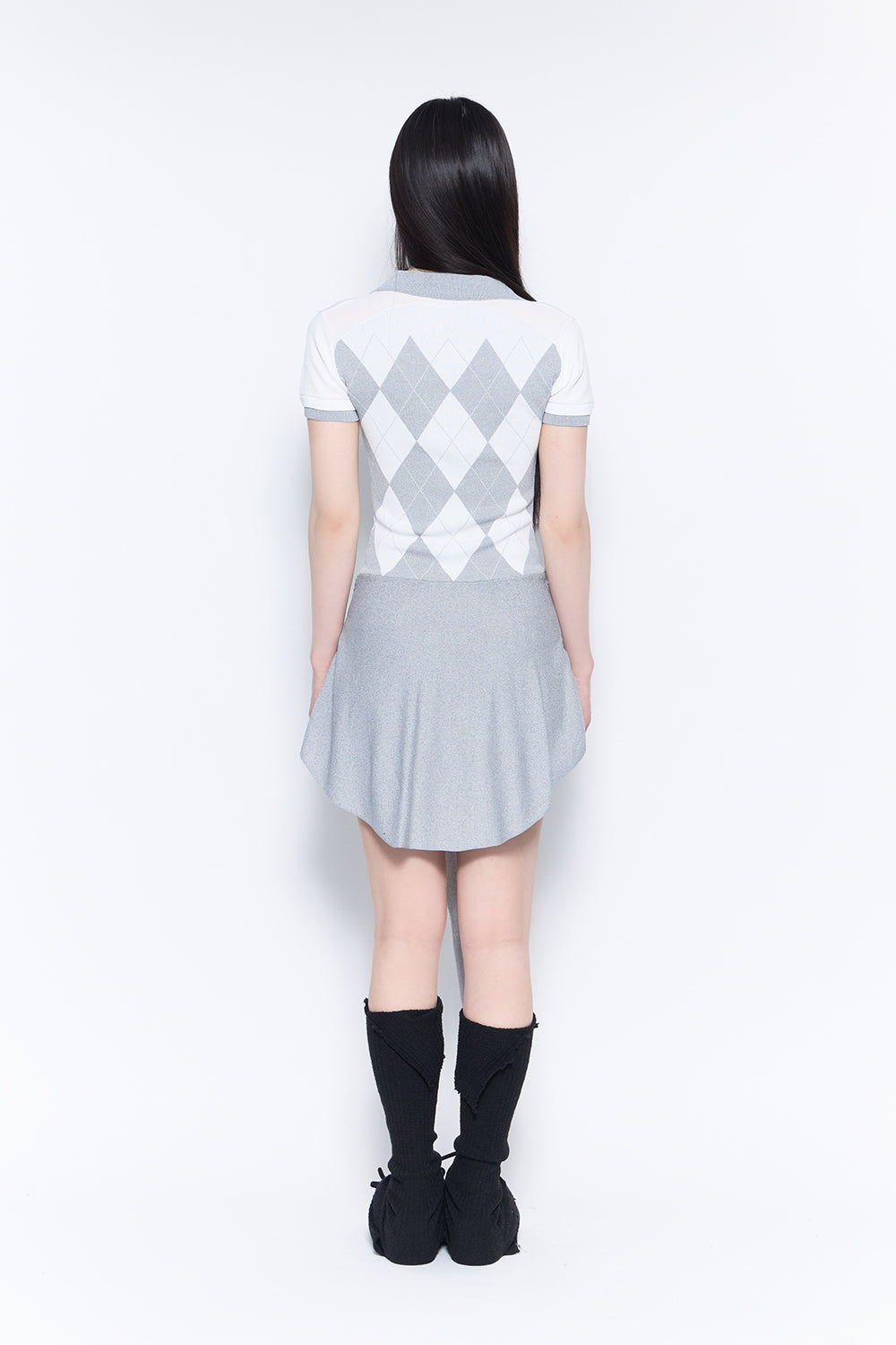 argyle fit romper