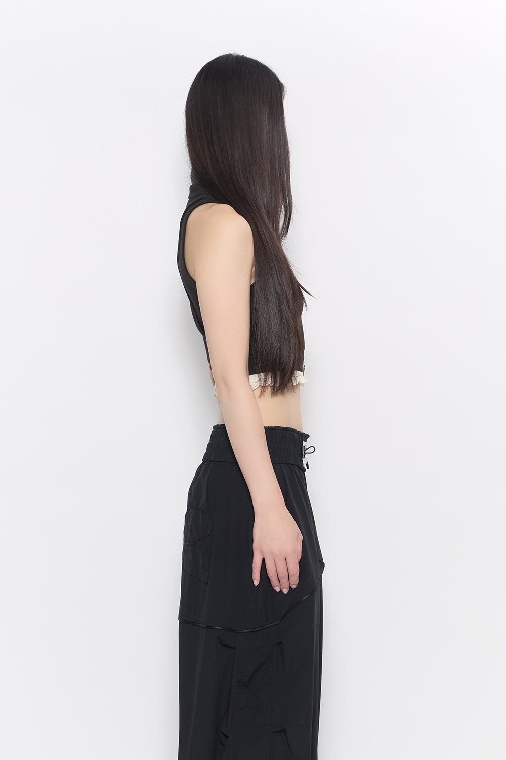 THEREDTHREAD / ザレッドスレッド】track jersey tops lace