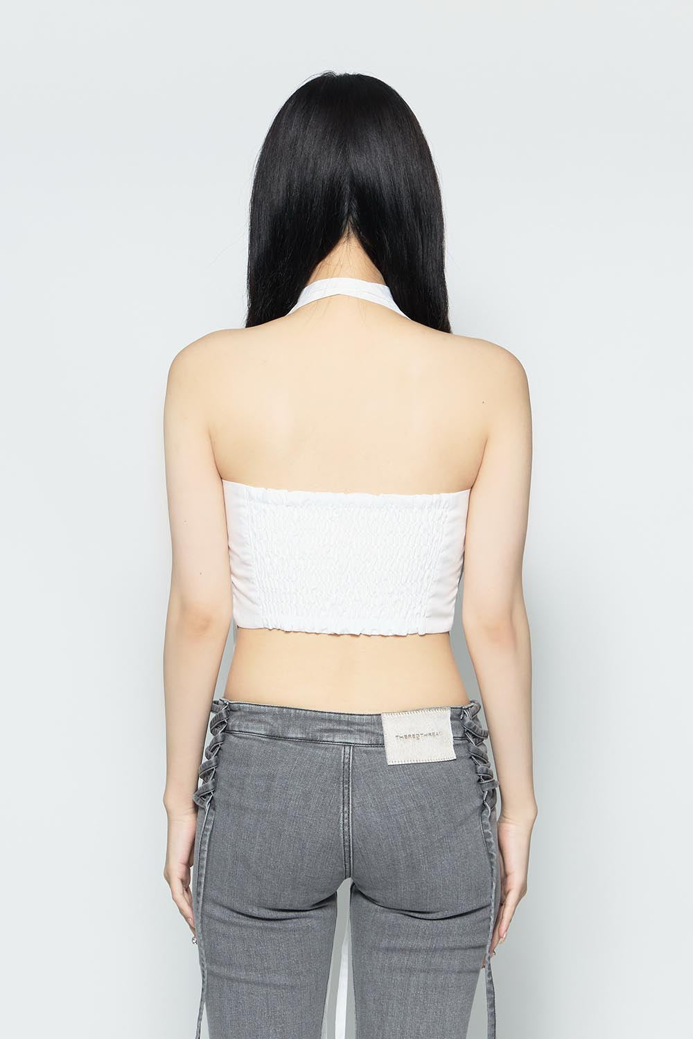 THEREDTHREAD / ザレッドスレッド】S ribbon gather tops