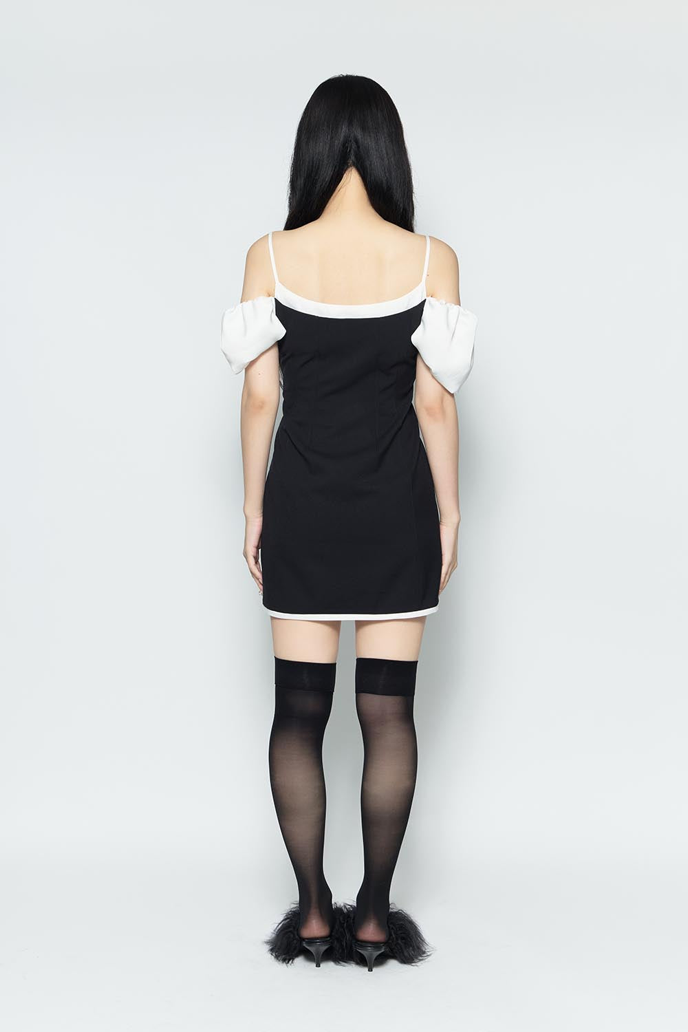 S puff sleeve dress mini