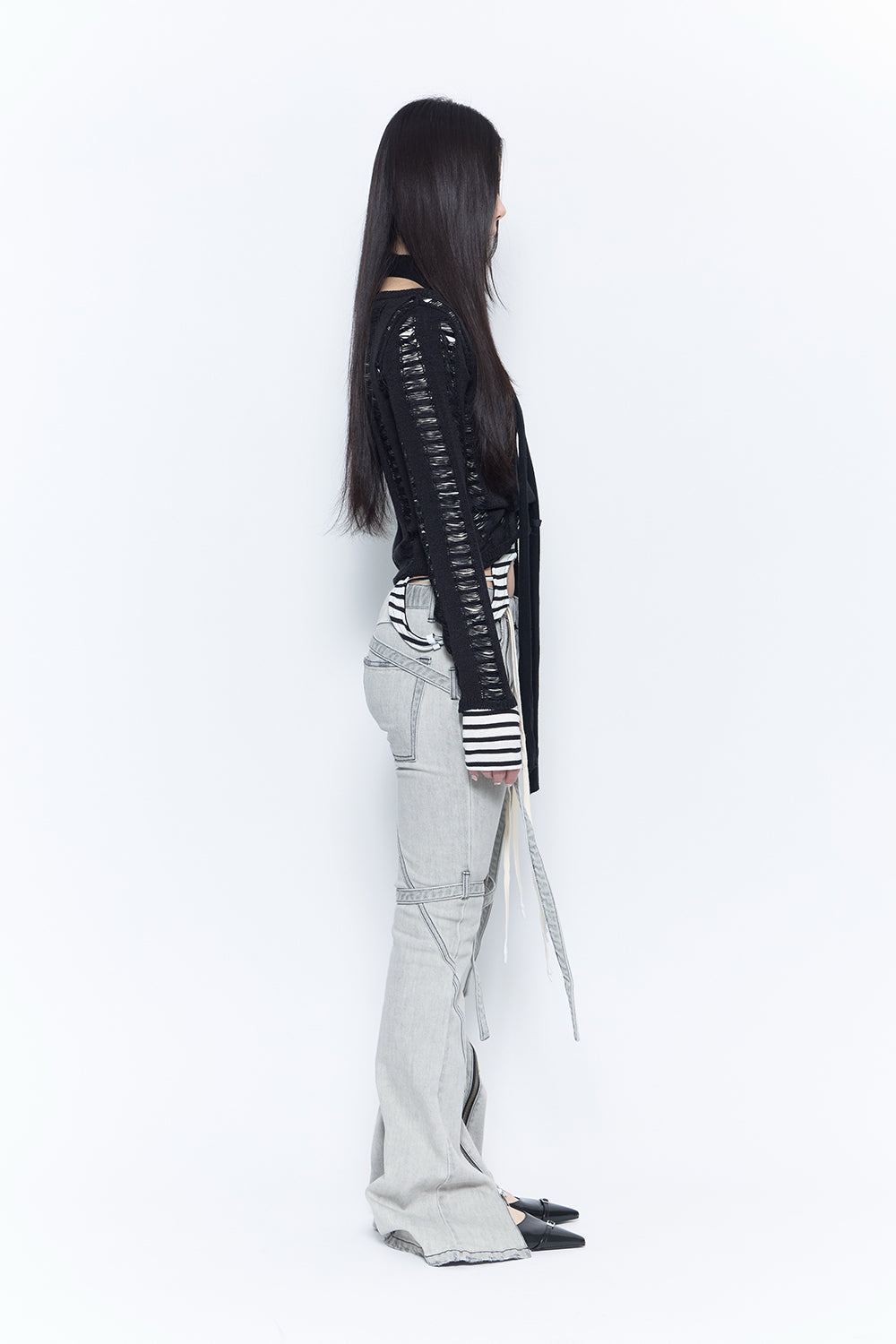 droop denim pants