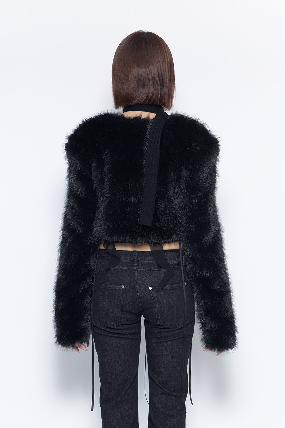 S fur jacket short