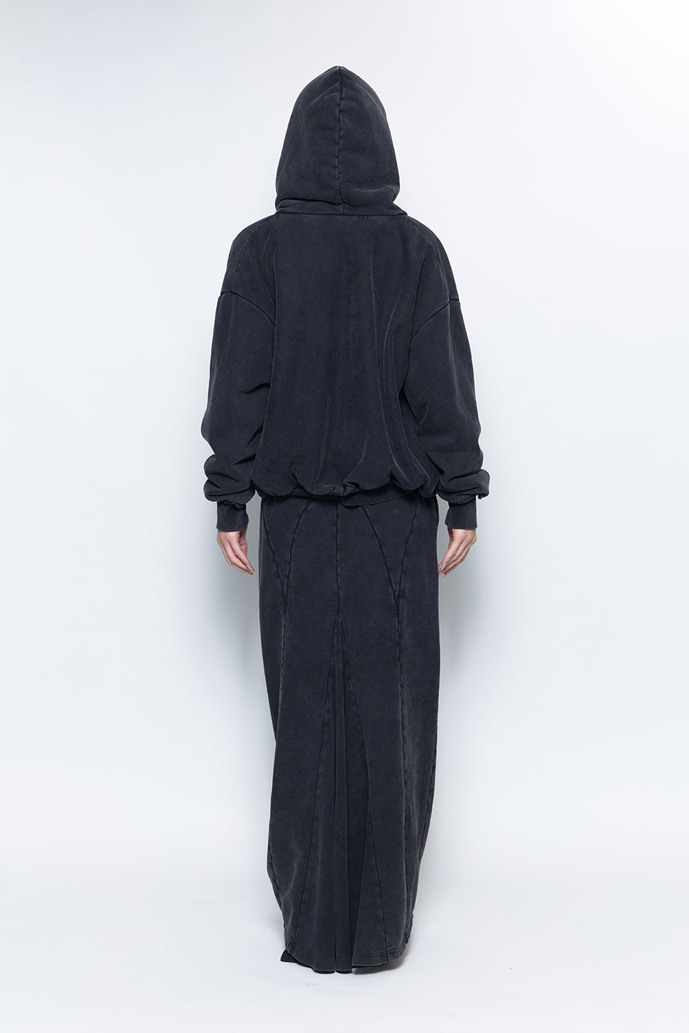 S slit line sweat skirt