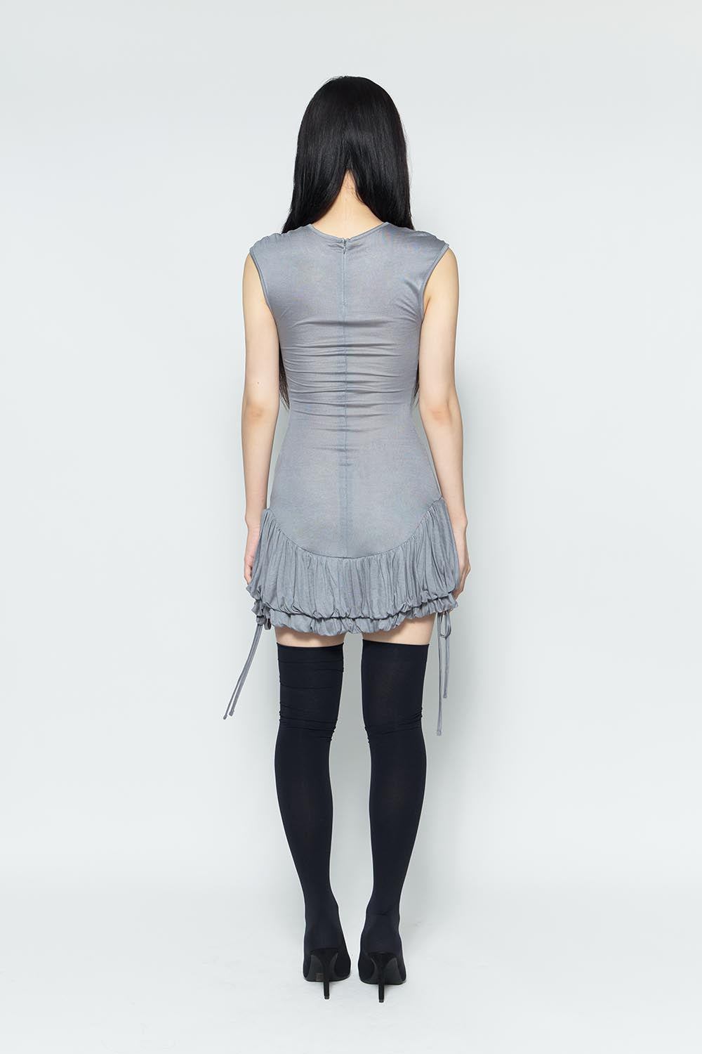 S w balloon dress mini