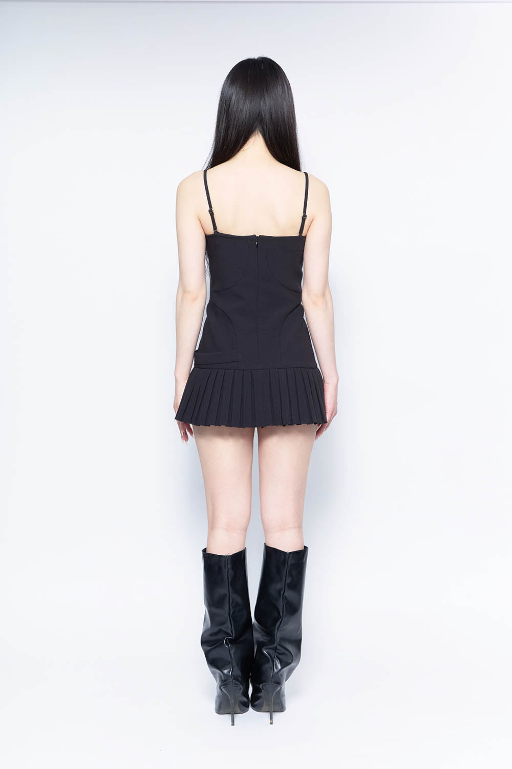 THEREDTHREAD / ザレッドスレッド】S oval pleats dress