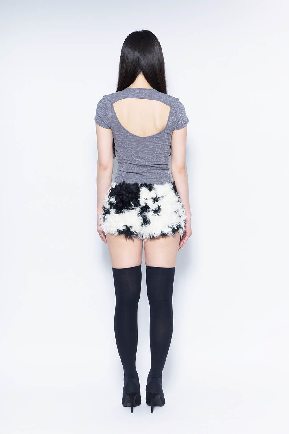 THEREDTHREAD / ザレッドスレッド】S ring biker shorts cow