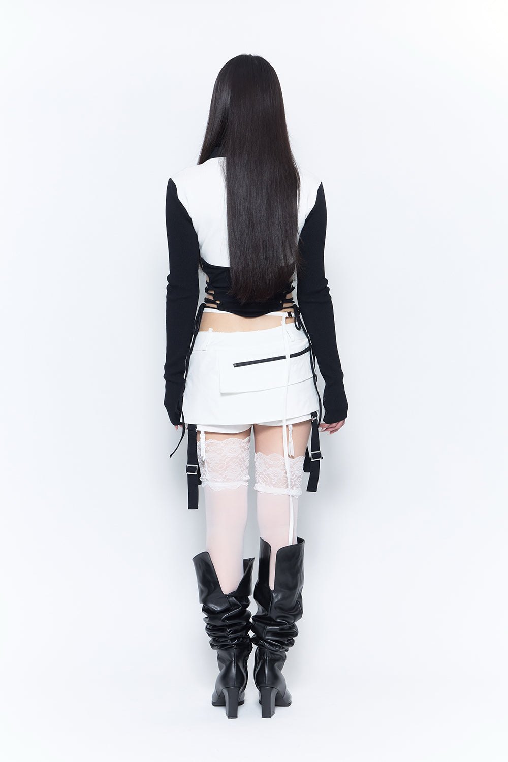 THEREDTHREAD ショートパンツ THEREDTHREAD / ザレッドスレッド】zip wrapped shorts