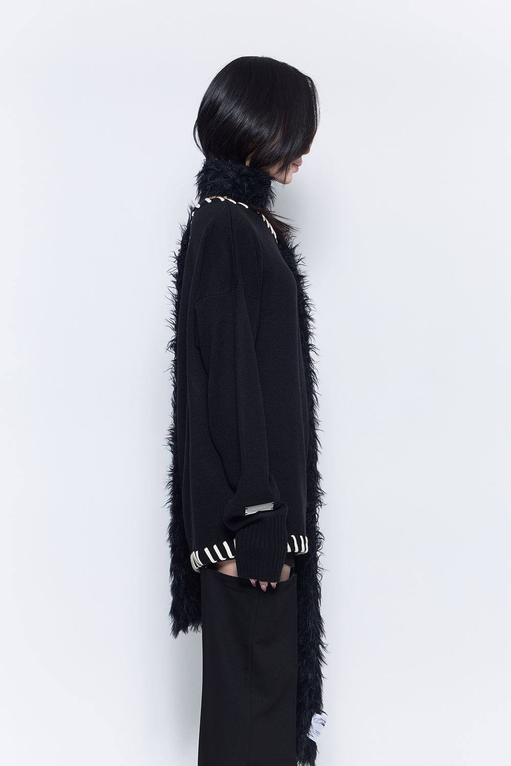 THEREDTHREAD / ザレッドスレッド】contrast stitch knit
