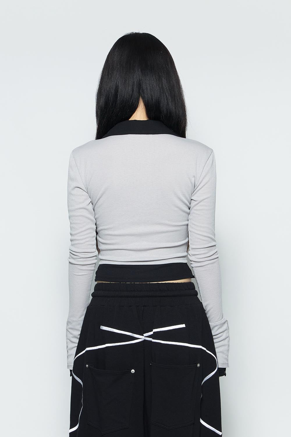 S bicolor layered tops