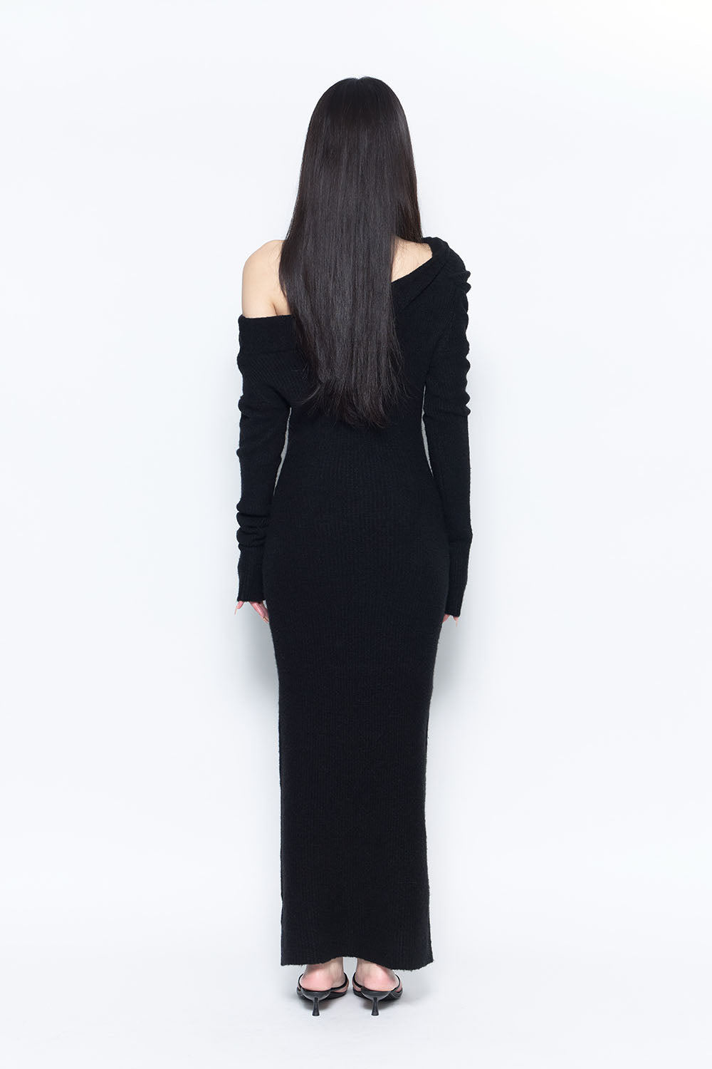 S slouchy knit long dress