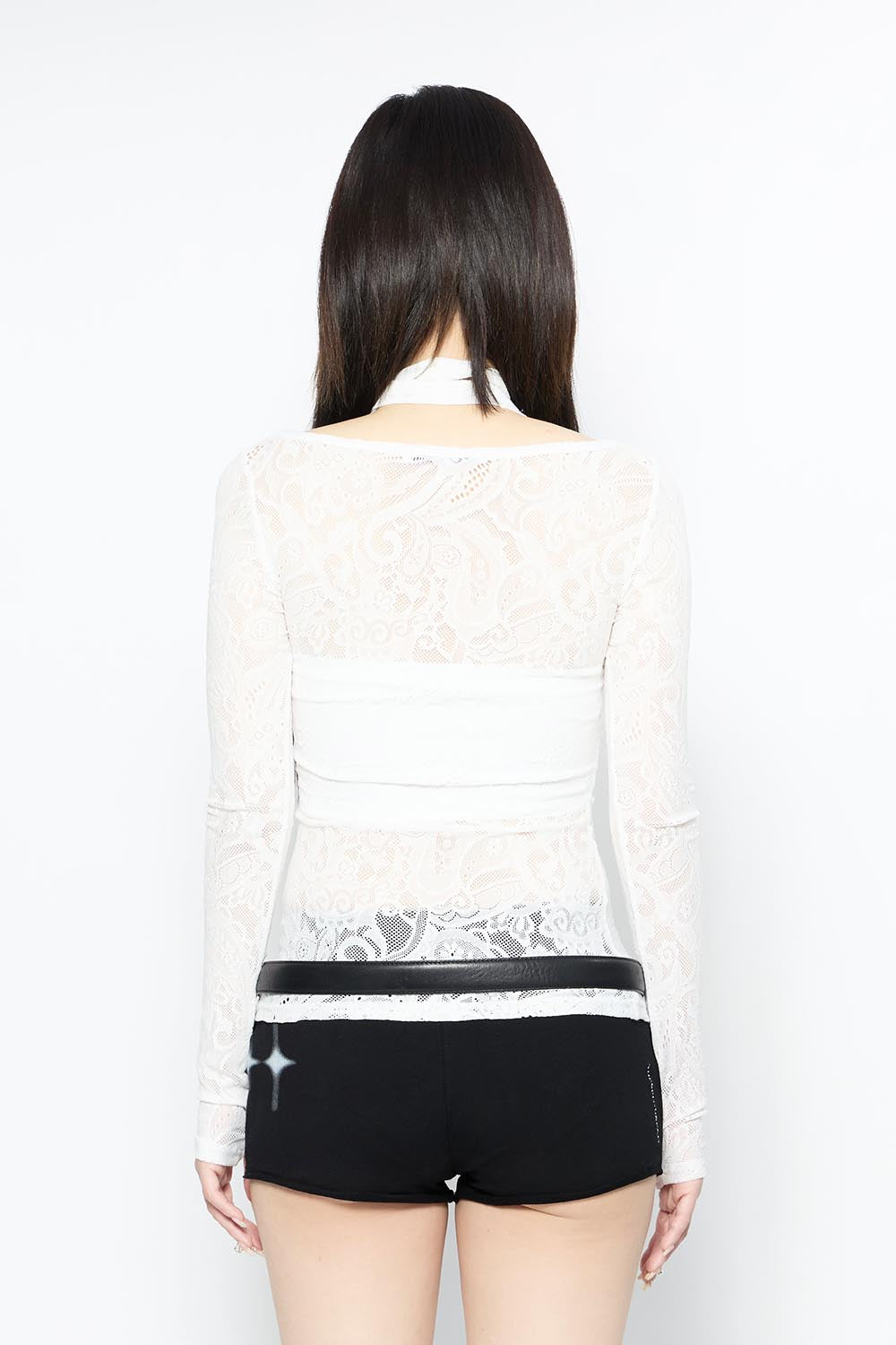 THEREDTHREAD / ザレッドスレッド】S skinny tops lace