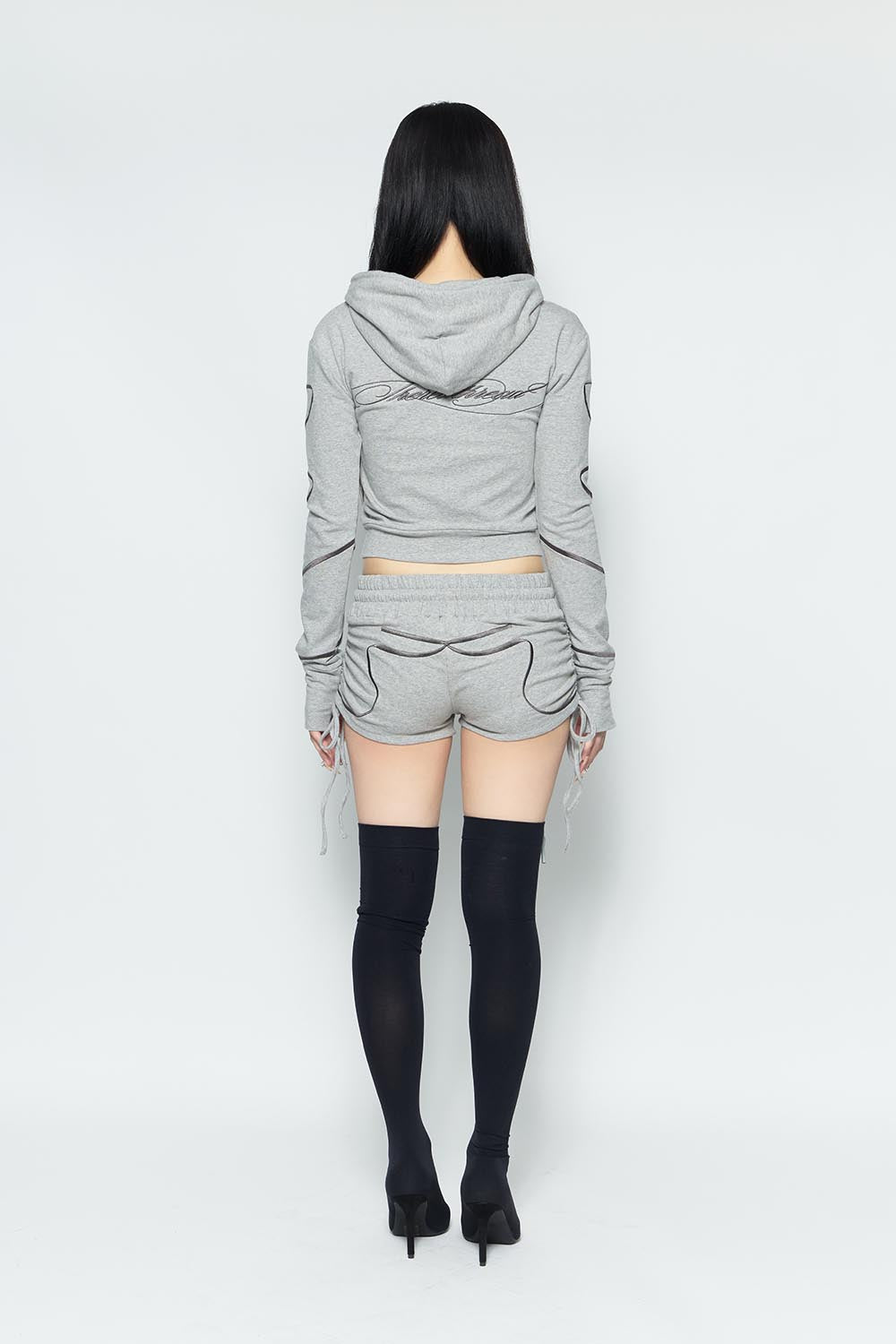 S embroidery ribbon shorts