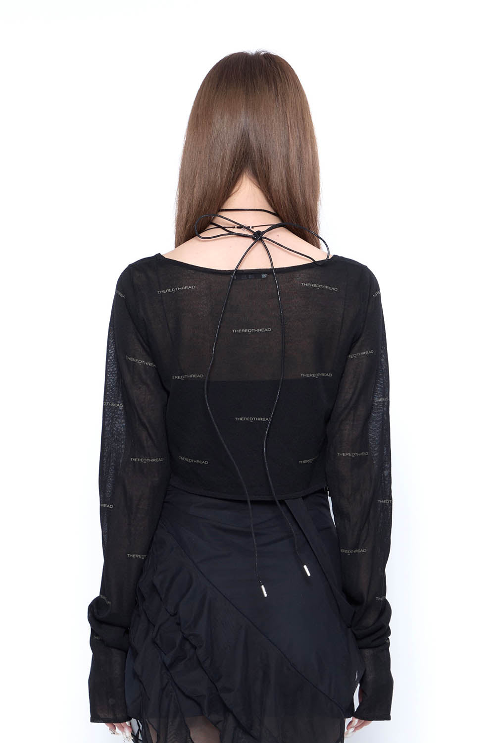 THEREDTHREAD】S wire tie cardigan