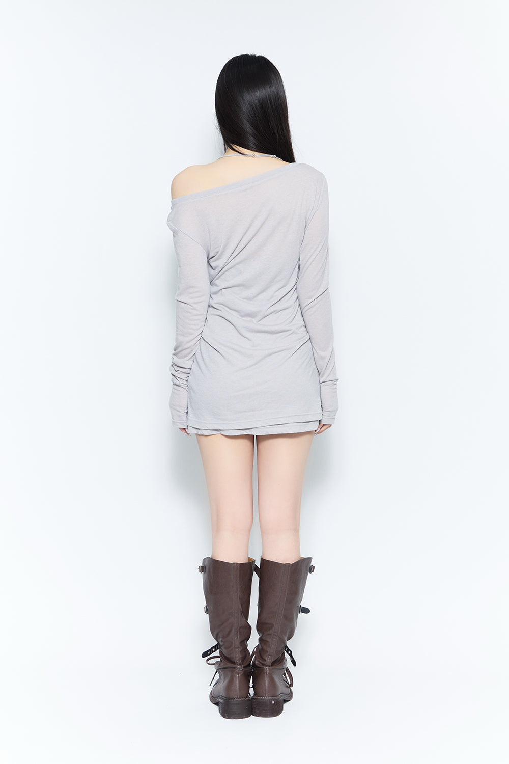 veiled layer dress mini