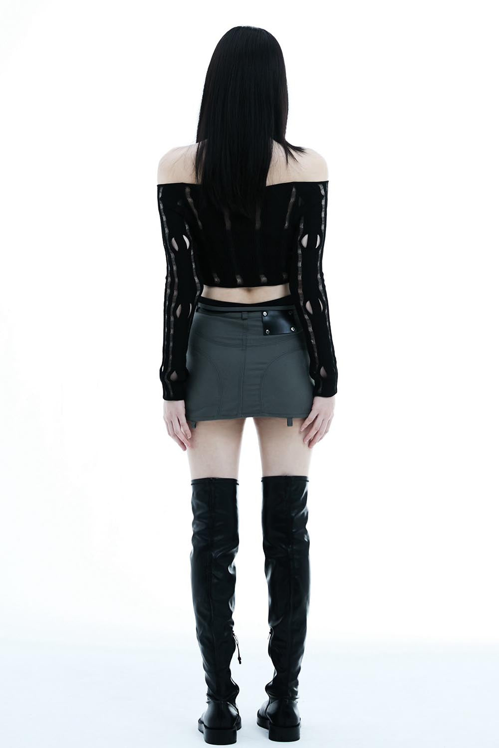 THEREDTHREAD / ザレッドスレッド】S lace up skirt normal