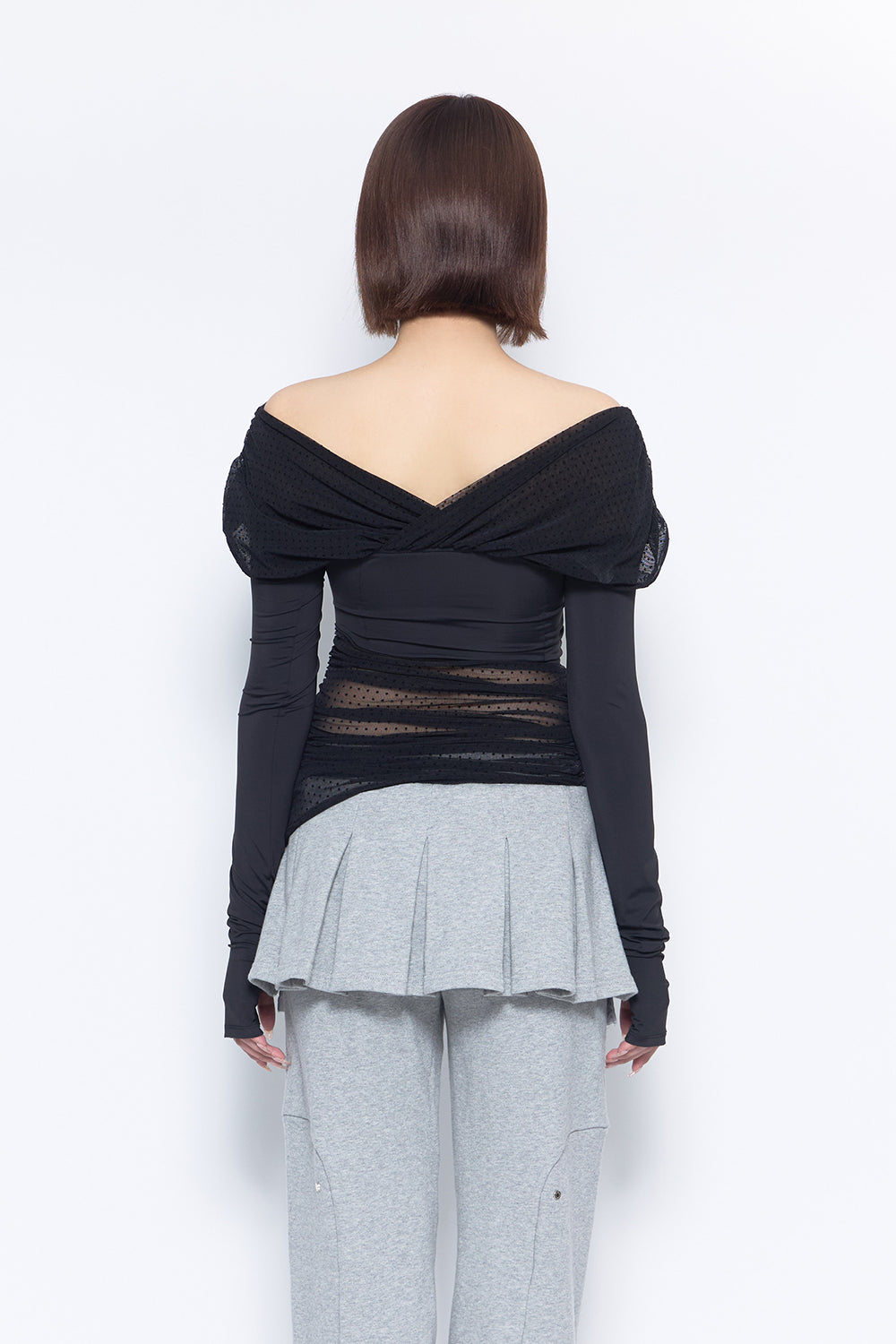 THEREDTHREAD / ザレッドスレッド】S dot off shoulder tops
