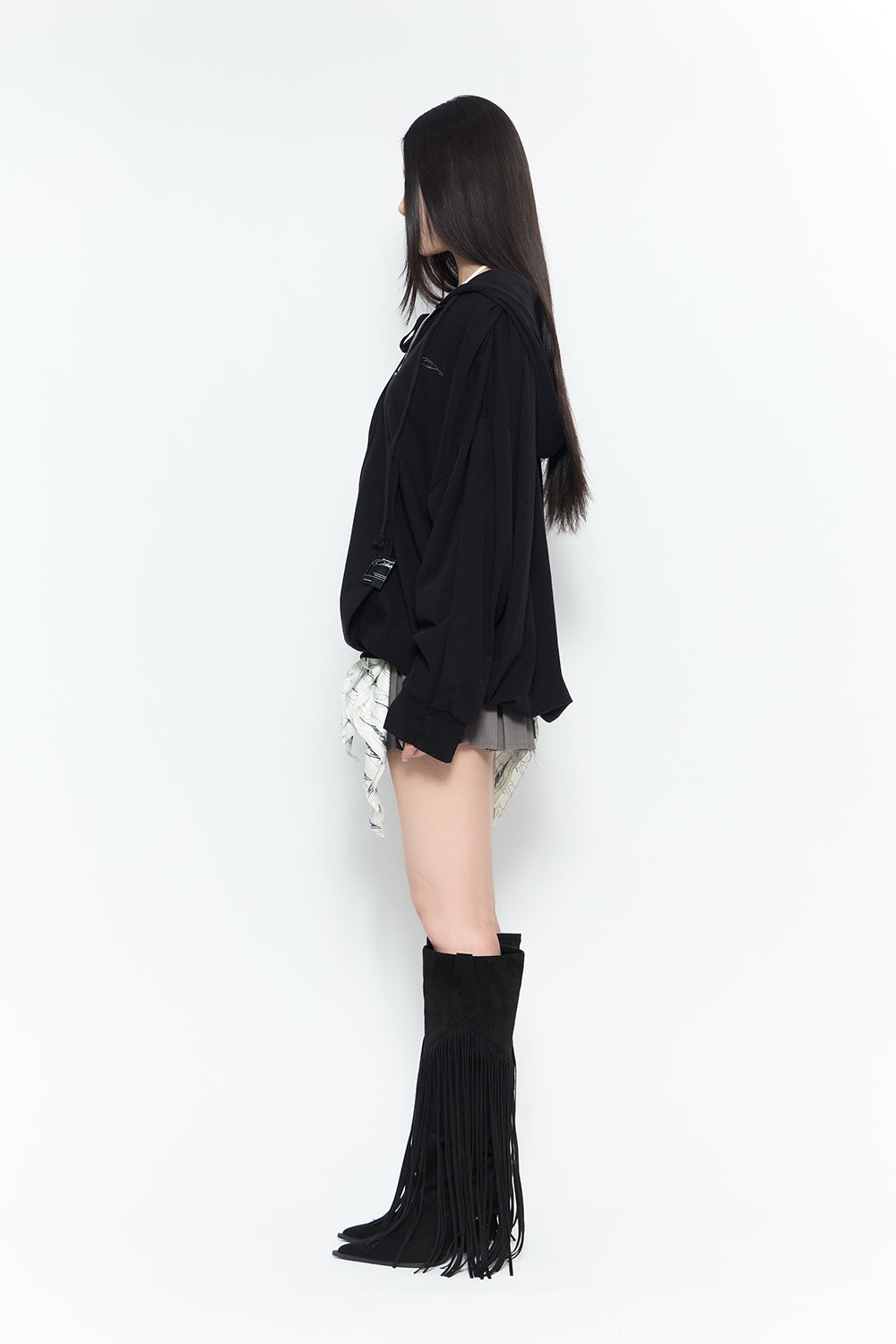 THEREDTHREAD / ザレッドスレッド】scarf pleated mini