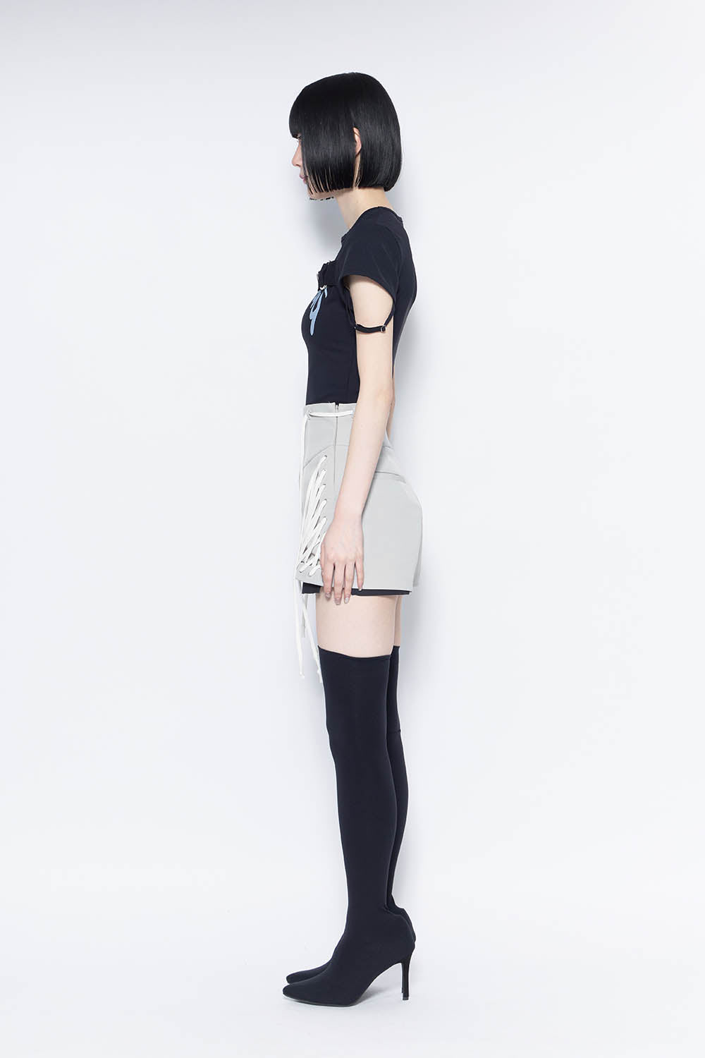 パンツ theredthread S lace up shorts THEREDTHREAD / ザレッドスレッド】S lace up shorts