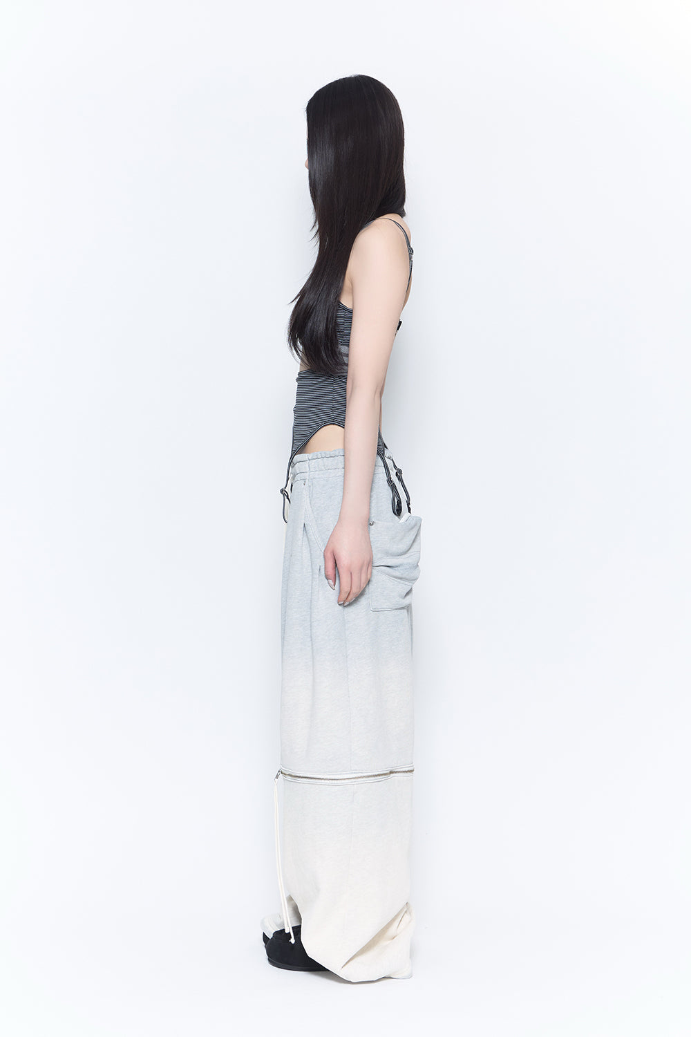 zip contour sweat pants