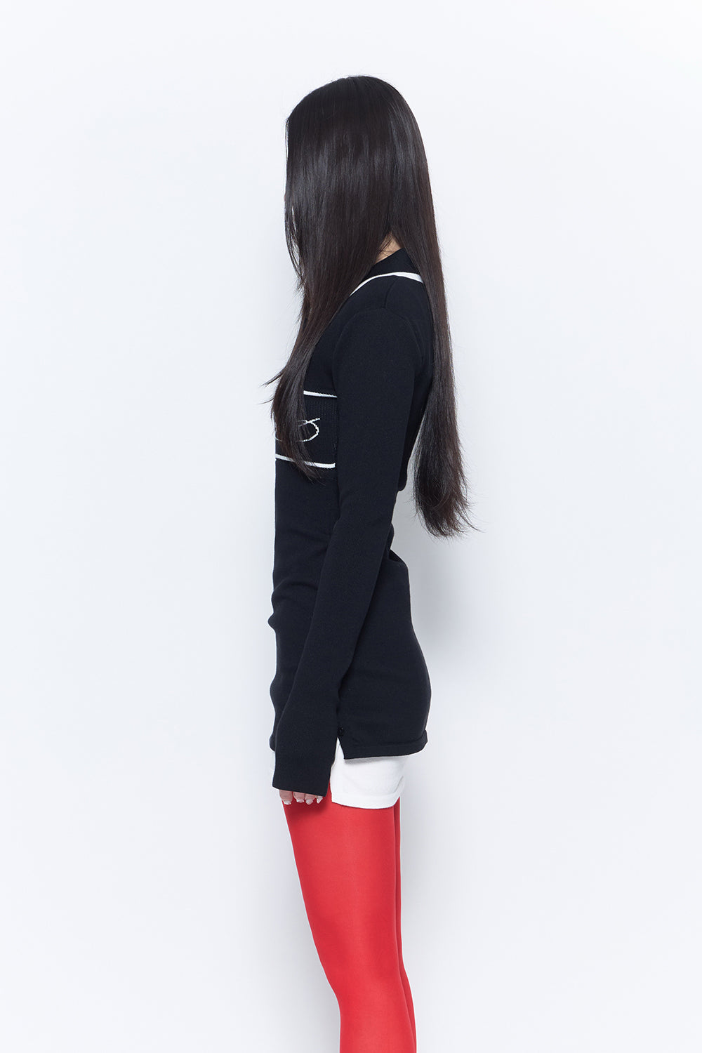 script knit dress mini