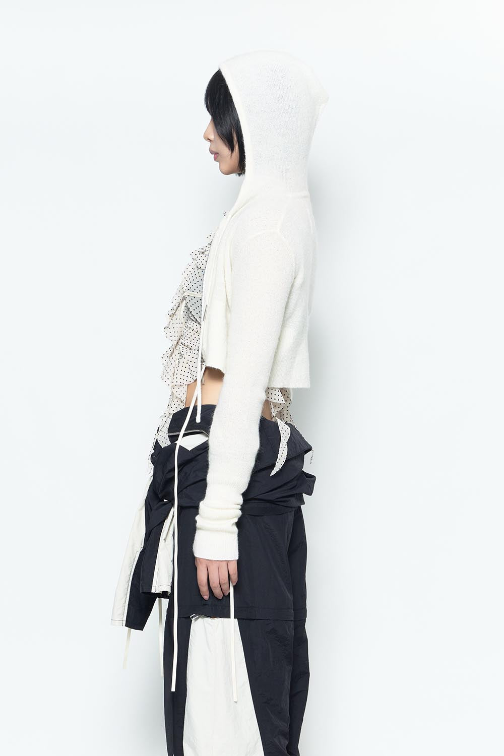 S dot flow frill tops