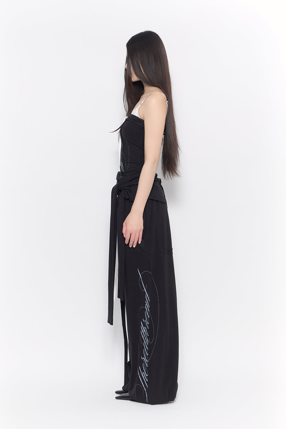 script drape dress mini