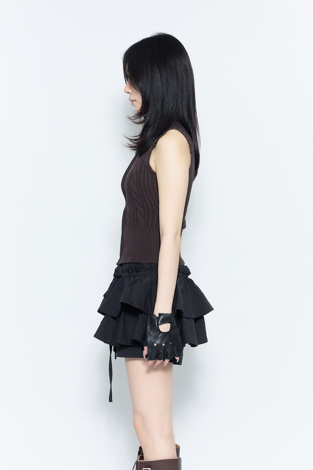 トップス theredthread flame zip knit tops THEREDTHREAD】flame zip knit tops