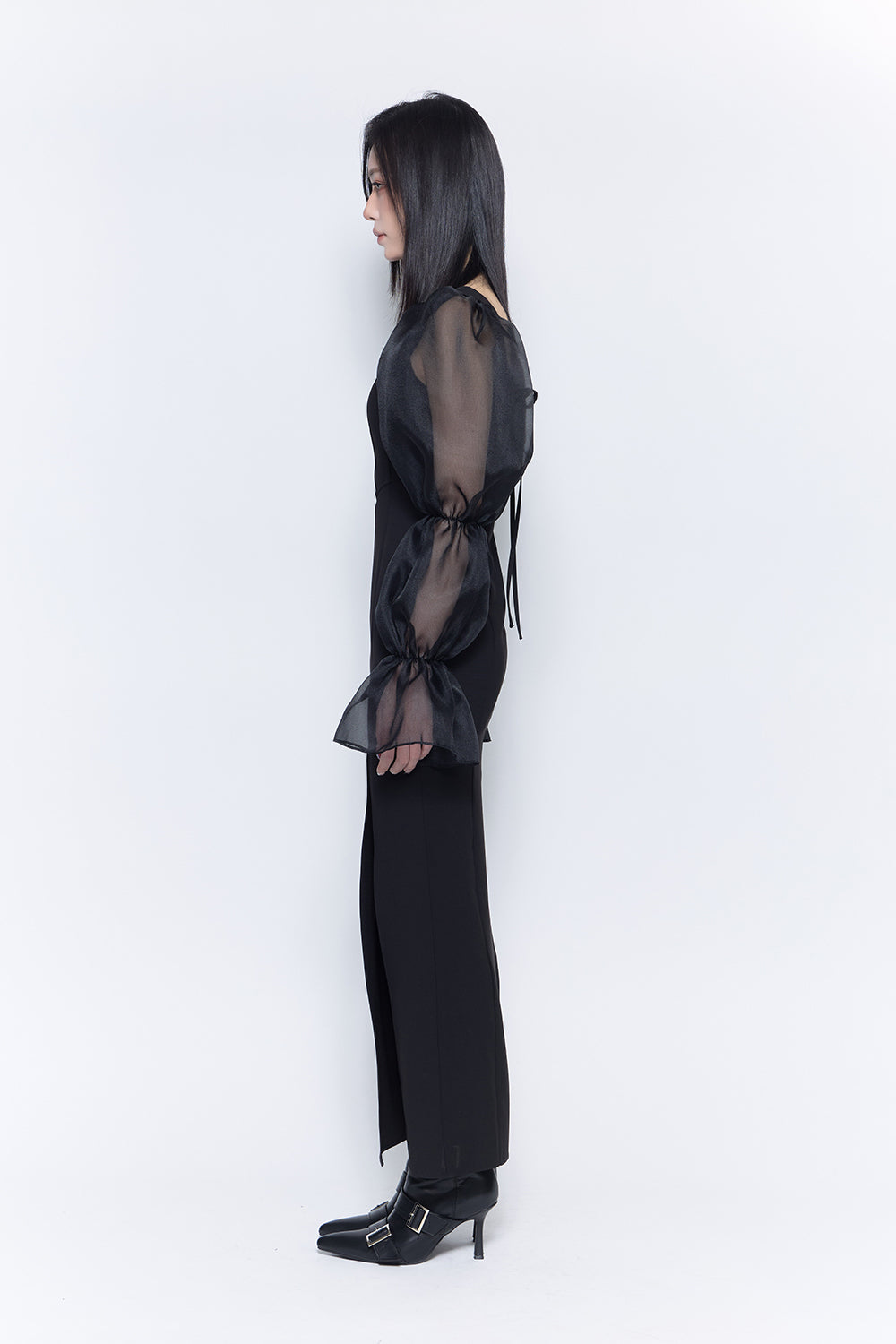 THEREDTHREAD / ザレッドスレッド】corset swiched sheer dress