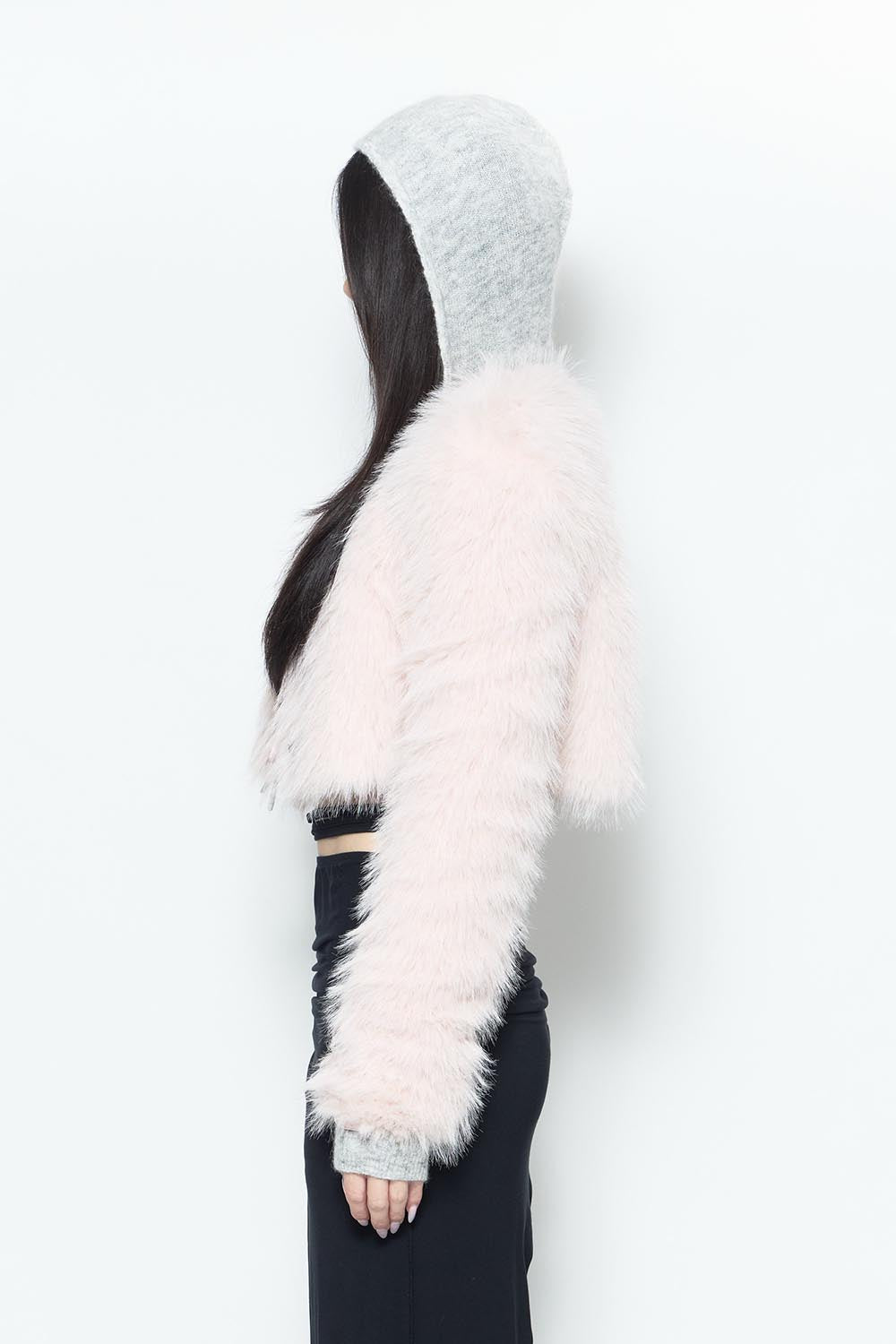 S fur jacket short
