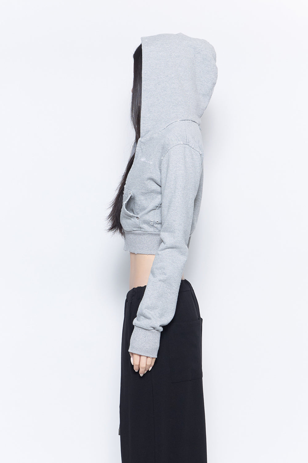 zipup hoodie cropped