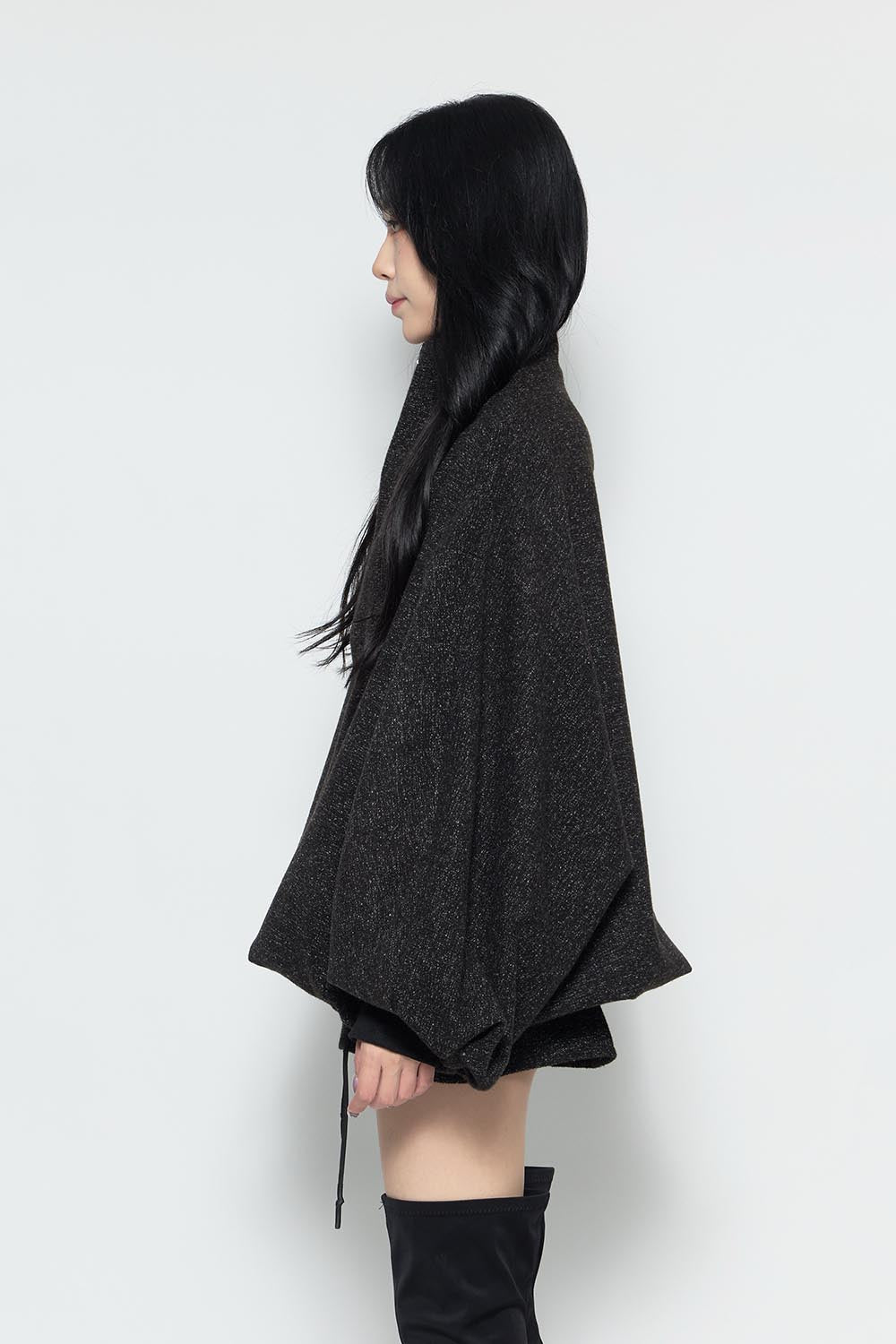 S over tweed zip jacket