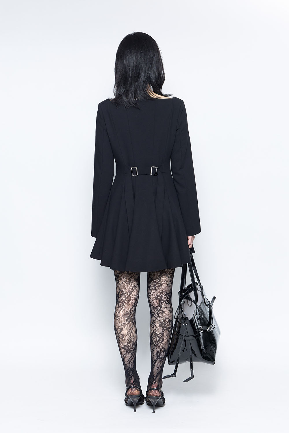 S tailored flare dress mini